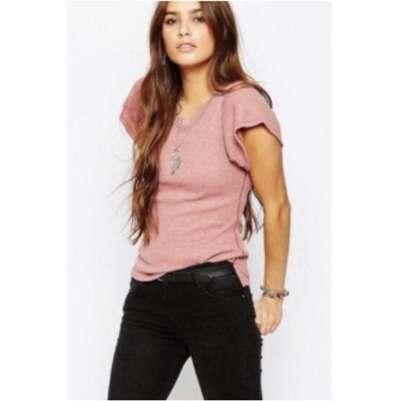 WE THE FREE Flutter Short Sleeve Thermal Top - Picture 1 of 7